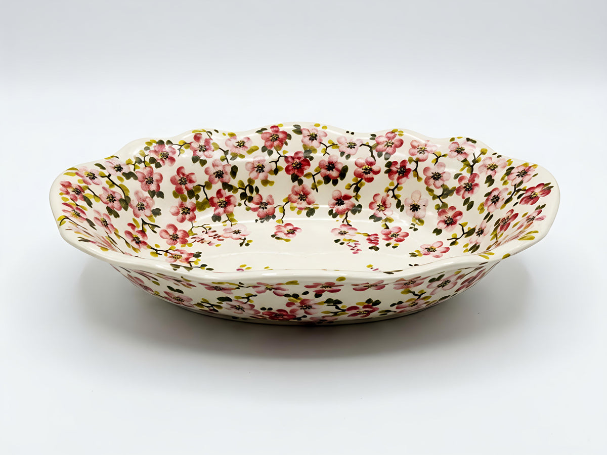 3-44 Miska owalna falowana H=6cm, 26,5x18cm
