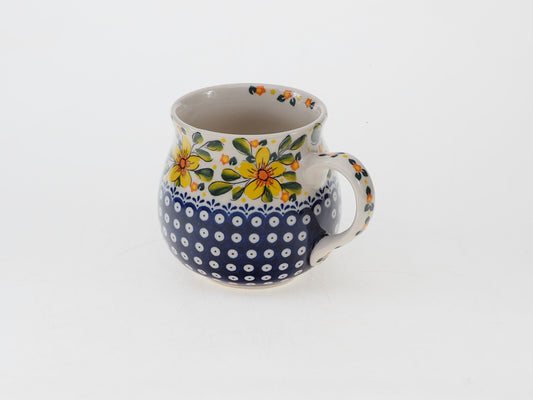 1-16-B187 Kubek Pękaty H=8cm, Ø 8cm, vol.0.22L