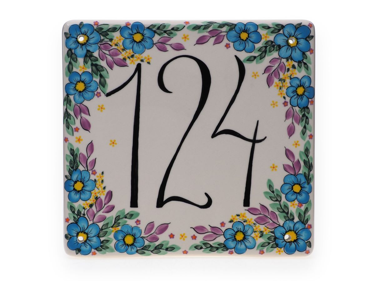 8-84 Ceramiczna Tablica na Dom z Numerem H=1.6cm, 25.2x26.7cm