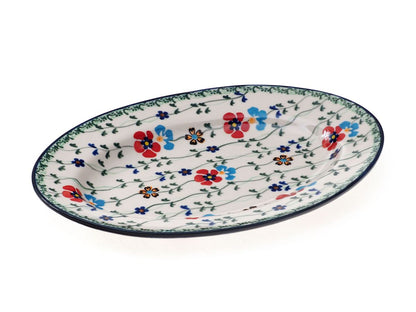 12-21 Półmisek owalny H=2,6cm, 17x24cm