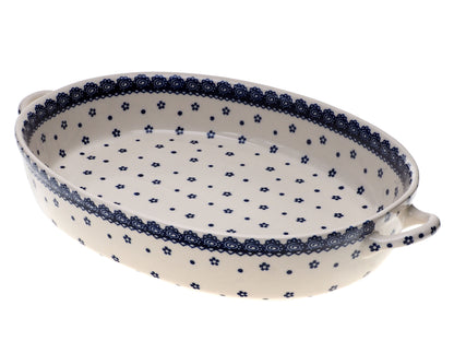 11-20 Zapiekacz owalny duży H=7,5cm, 28x36,5cm