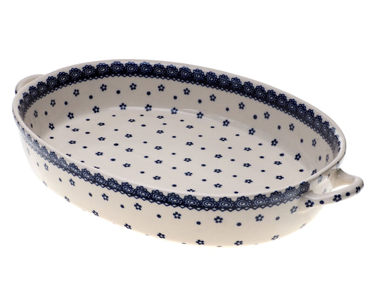 11-20 Zapiekacz owalny duży H=7,5cm, 28x36,5cm