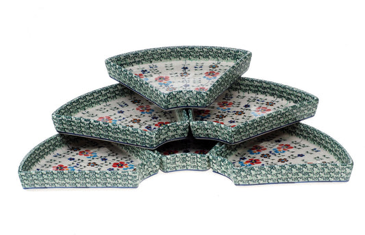 ZESTAW 12-37 6x Tacka trójkątna H=3cm + 3-13 Miseczka H=6,5cm, Ø12,5cm, vol. 0,35L lub 3-70 Miska mała H=6cm, Ø11,5cm, vol.0,2L