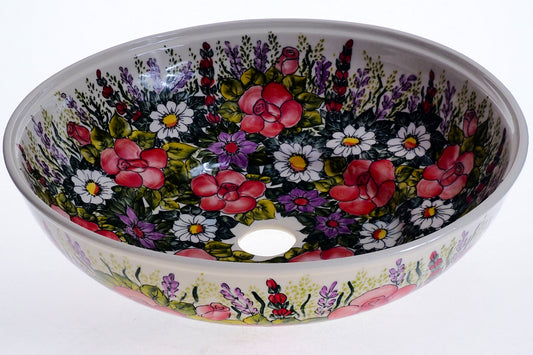 3-55 Umywalka ceramiczna duża H=11,5cm, Ø38cm