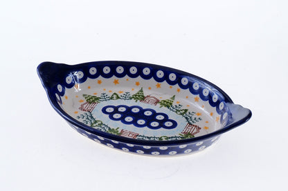 12-11 Półmisek owalny H=3,2cm, 13x23,5cm