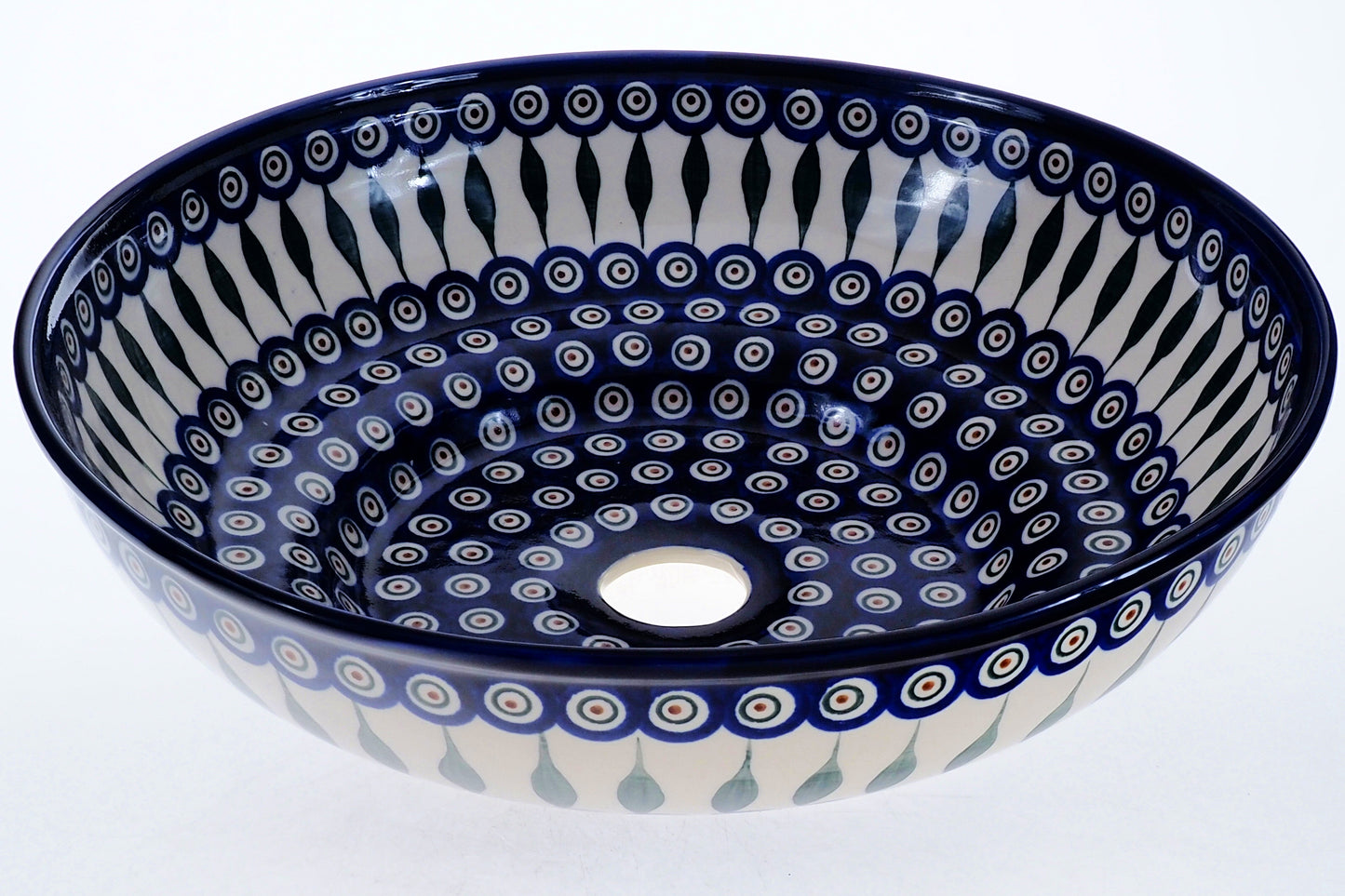 3-55 Umywalka ceramiczna duża H=11,5cm, Ø38cm