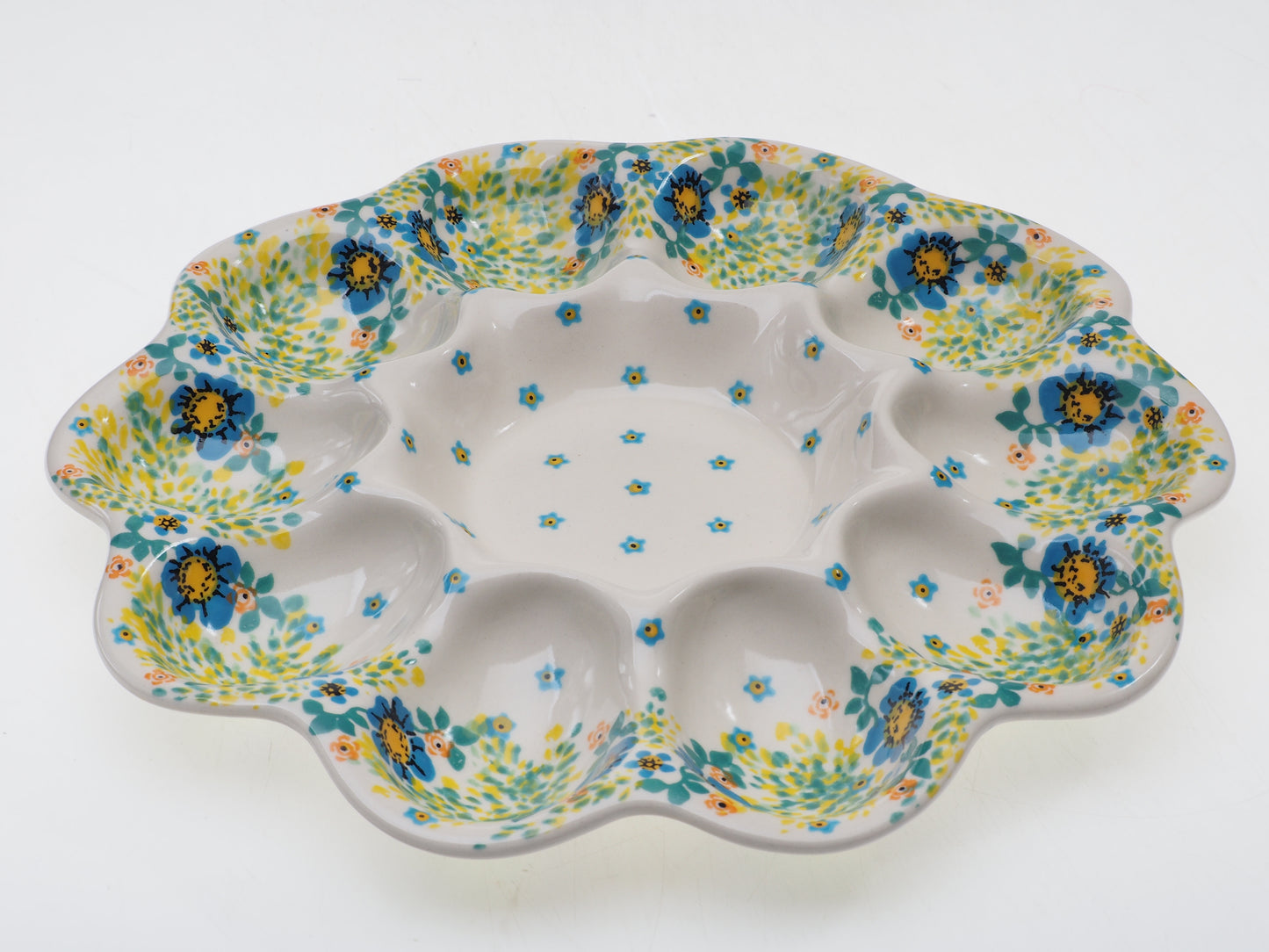 8-57 Teller für 10 Eier, Höhe 2,5 cm, Durchmesser 28 cm
