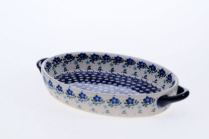 11-34 Zapiekacz owalny z uszami 25x14cm; H=4cm