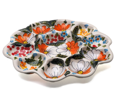 8-57 Teller für 10 Eier, Höhe 2,5 cm, Durchmesser 28 cm
