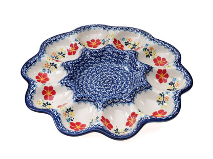 8-57 Teller für 10 Eier, Höhe 2,5 cm, Durchmesser 28 cm