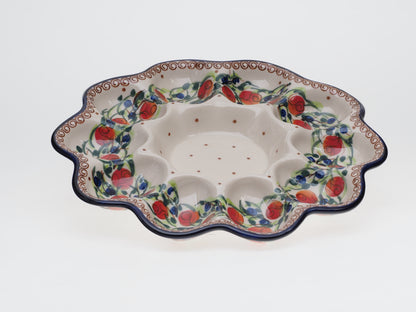 8-57 Teller für 10 Eier, Höhe 2,5 cm, Durchmesser 28 cm