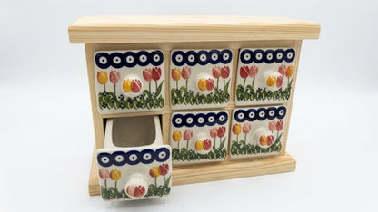 9-20 Szafka na 6 szufladek H=20cm, 26x10.5cm
