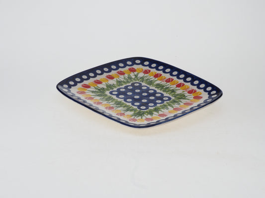 4-07-0252  Talerz deserowy H=2,5cm, 18x18cm