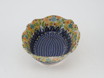 3-44-U191  Miska owalna falowana H=6cm, 26,5x18cm