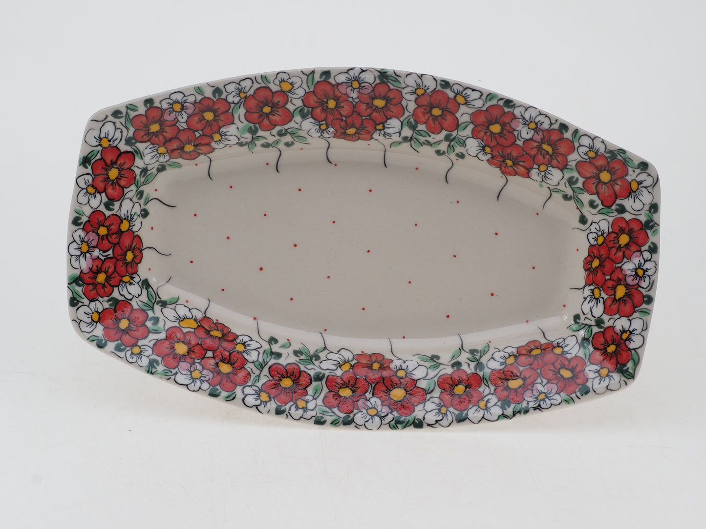 12-40-U84  Półmisek z dekoracyjnym rantem H=3cm; 14,5x23,5cm