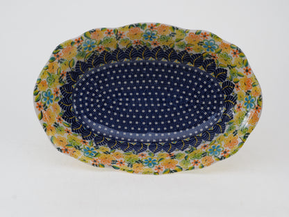 3-44-U191  Miska owalna falowana H=6cm, 26,5x18cm