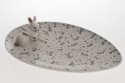 4-26 Talerz wielkanocny H=3cm, 33x23cm