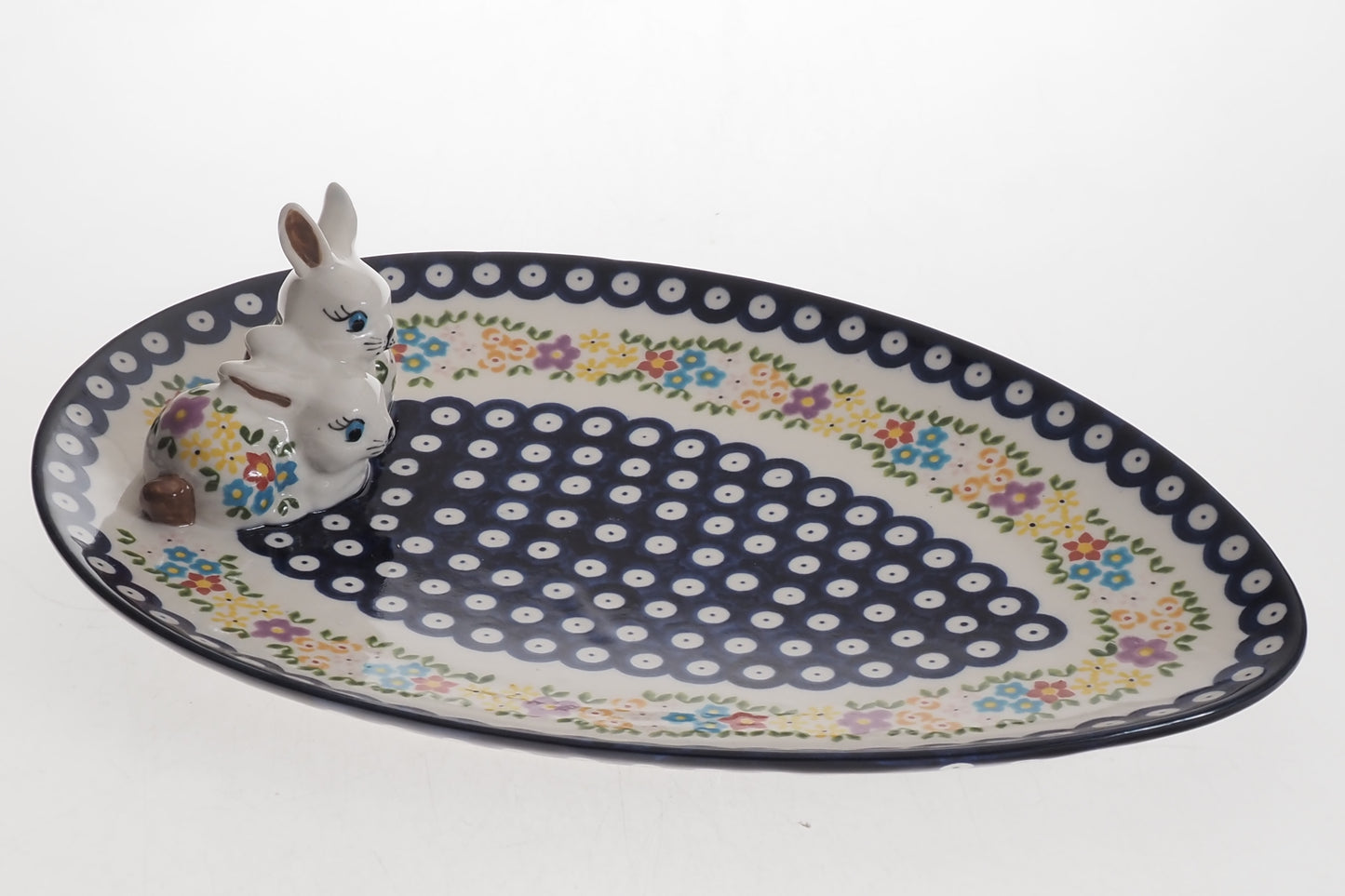 4-26 Talerz wielkanocny H=3cm, 33x23cm