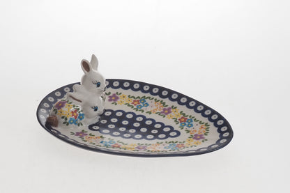 4-24 Talerz wielkanocny H=2,5cm, 24x16,5cm