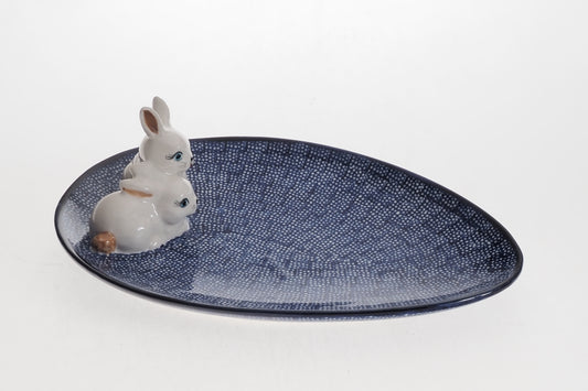 4-24 Talerz wielkanocny H=2,5cm, 24x16,5cm