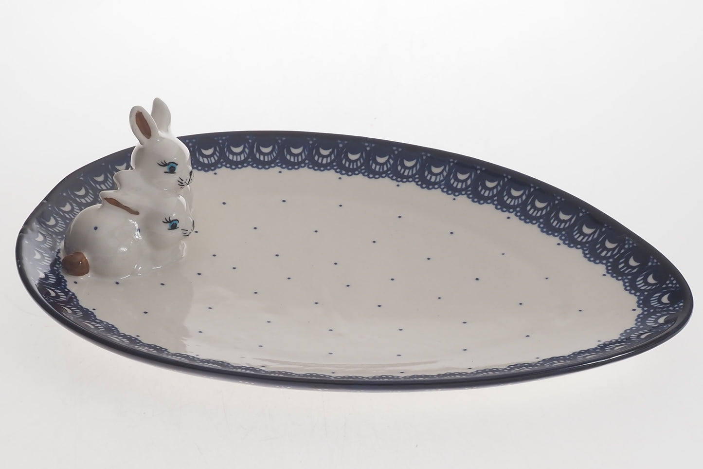 4-26 Talerz wielkanocny H=3cm, 33x23cm