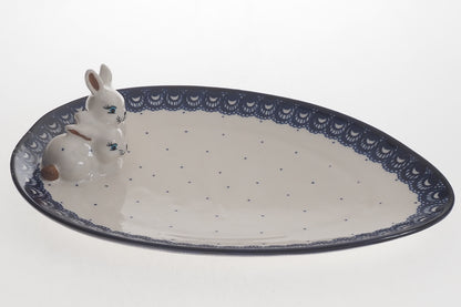 4-26 Talerz wielkanocny H=3cm, 33x23cm