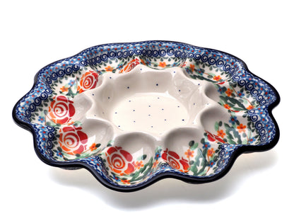 8-57 Teller für 10 Eier, Höhe 2,5 cm, Durchmesser 28 cm