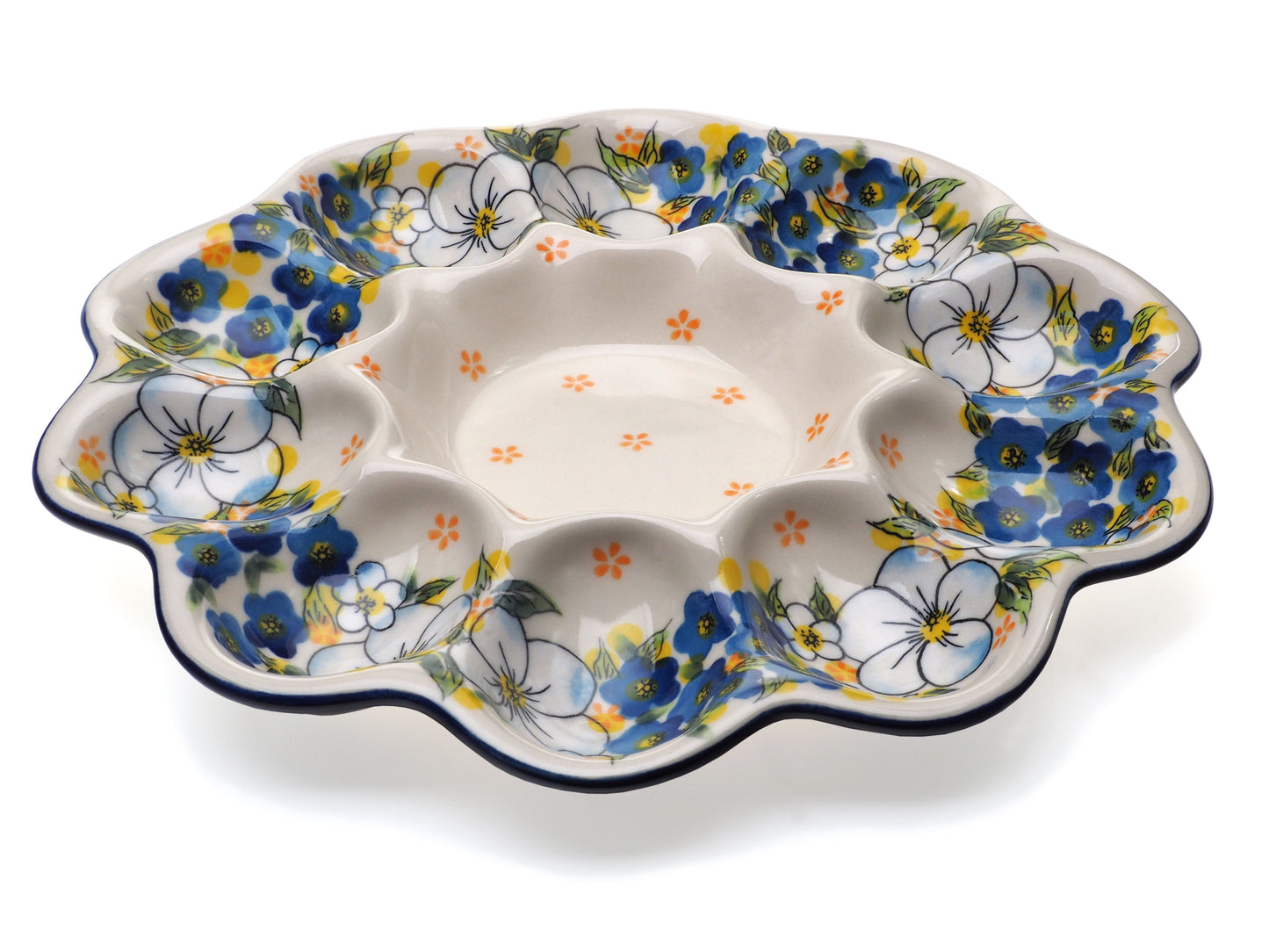 8-57 Teller für 10 Eier, Höhe 2,5 cm, Durchmesser 28 cm