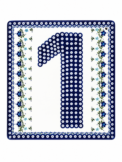 8-84 Ceramiczna Tablica na Dom z Numerem H=1.6cm, 25.2x26.7cm