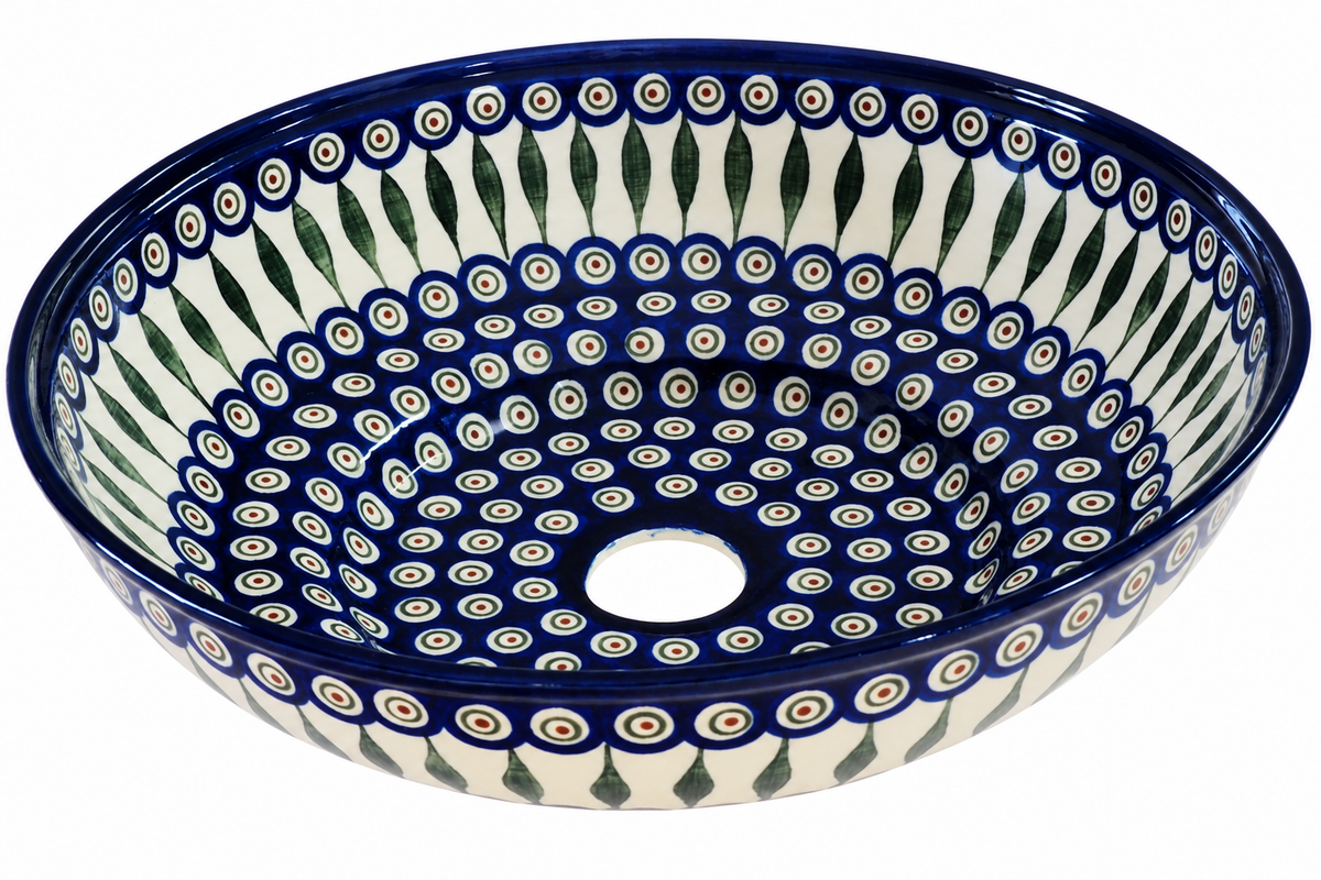 3-55 Umywalka ceramiczna duża H=11,5cm, Ø38cm