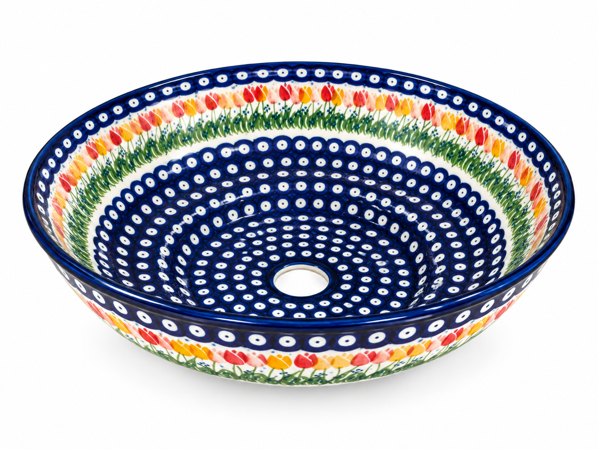 3-55 Umywalka ceramiczna duża H=11,5cm, Ø38cm