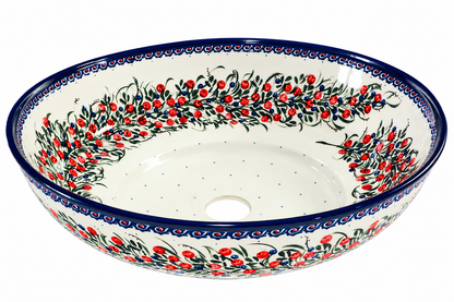 3-55 Umywalka ceramiczna duża H=11,5cm, Ø38cm