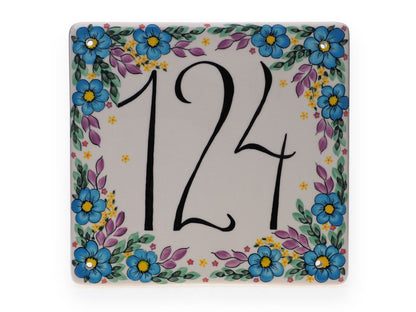 8-84 Ceramiczna Tablica na Dom z Numerem H=1.6cm, 25.2x26.7cm