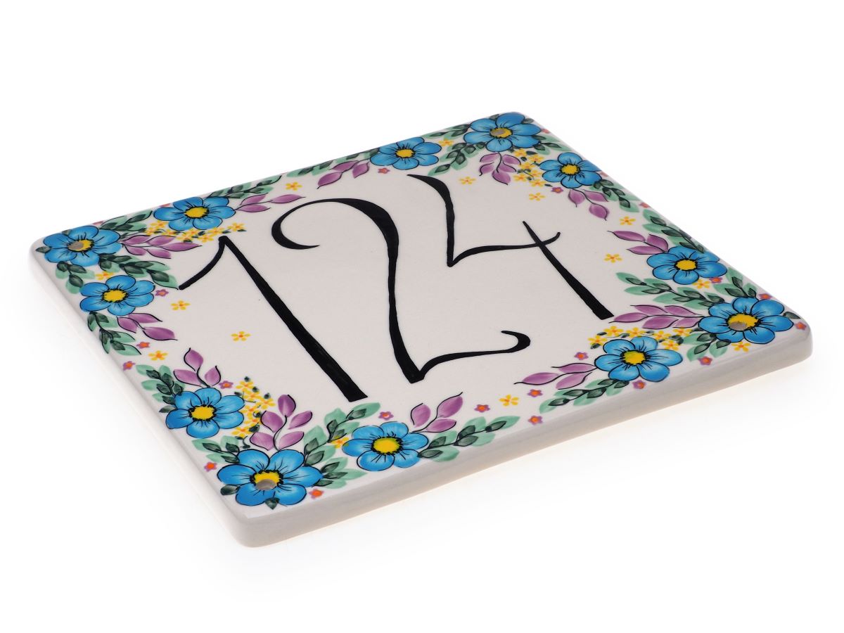 8-84 Ceramiczna Tablica na Dom z Numerem H=1.6cm, 25.2x26.7cm